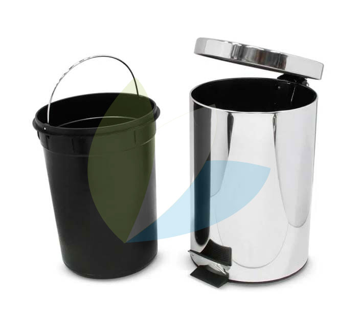 Tacho con pedal de acero de 20 litros-2